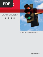 TOYOTA Owners Manual LandCruiser 2013