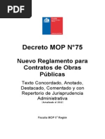 Decreto 75 MOP