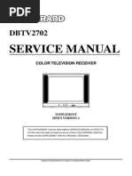 Durabrand DBTV2702SM Manual de Servicio