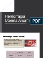 Hemorragia Uterina Anormal: Interno Medicina Danny Alvarez Focacci