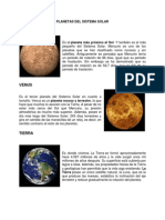 Planetas Del Sistema Solar (Conceptos)