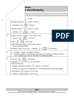 Excess Reagent Stoichiometry: Worksheet 4.8: Solutions