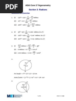 Radians - Solutions