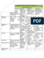 Criterios para Evaluar Triptico