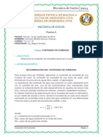 Informe 2... Contenido de Humedad