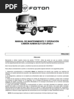 Manual Mantenimiento Camión BJ1133