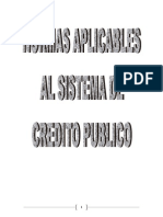 Normas Aplicables Al Sistema de Crédito Público Trabajo