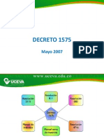 Decreto 1575 UCEVA