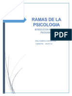 Ramas de La Psicologia