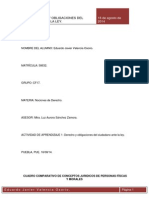 Actividad 2 Tarea Derecho y Obligaciones de Personas Fisica y Morales