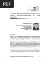 El Reclamo Tributario Características Esenciales de Un Recurso de Plena Jurisdicción - Gonzalo Vergara - CETUC 10