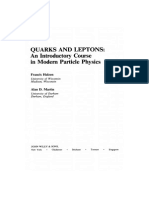 Quarks and Leptons, An Introductory Course in Modern Particle Physics - Hazlen Martin