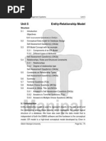 Unit 5 Entity-Relationship Model: Self Assessment Question (S) (Saqs)