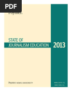 State of Journalism Education 2013