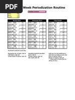 8 Week Periodization Routine