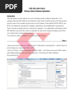 CSE 425 LAB 6 Part 2 Writing A Basic Software Application