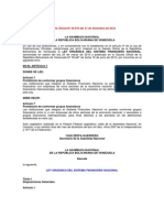 Ley Organica Del Sistema Financiero Nacional