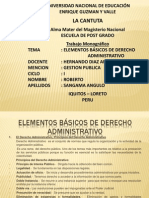 Elementos Básicos de Derecho Administrativo