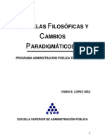 Escuelas - Filosoficas y Cambios Paradigmaticos - ESAP