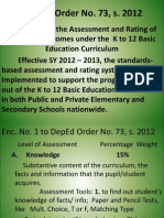 DepEd ORDER No. 73