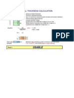 Wall Thickness Calc