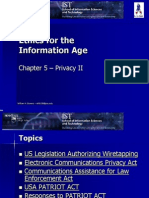 Ethics For The Information Age: Chapter 5 - Privacy II