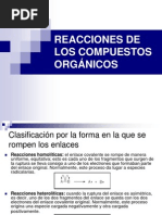 Reacciones de Los Compuestos Orgánicos 1