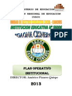 Plan Operativo Institucional