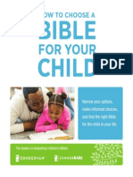 How To Choose A Bible For Your Child