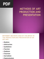 Methods of Art Production and Presentation