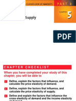 Elasticities of Demand & Supply