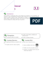 Solving Linear Equations: Prerequisites