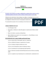 Module - I Law, Justice and Peaceful Change LAW Meaning of LAW