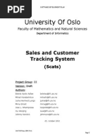 University of Oslo: Sales and Customer Tracking System