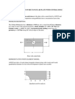 Rectangular Plate With Circular Hole