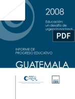 Informe Progreso Educativo Guatemala 2008 PDF