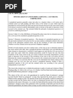 Prejudicial Question: G.R. No. 188767, July 24, 2013 Spouses Argovan and Florida Gaditano, Vs San Miguel Corporation