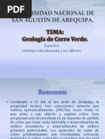 Geologia de Cerro Verde