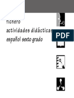 Fichero. Actividades Didácticas. Español. Sexto Grado PDF