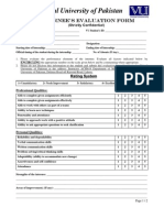 Evaluation Form