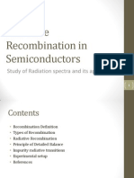 Radiative Recombination in Semiconductors