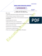 2007 Jawaharlal Nehru Technological University: Answer Any FIVE Questions All Questions Carry Equal Marks