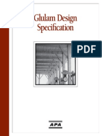 Glulam Design Specs