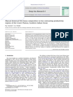 2012 - Abyssal Demersal Fish Fauna Composition in Two Contrasting Productivity Regions of The Crozet Plateau, Southern Indian Ocean