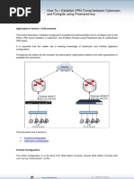 How To - Establish VPN Tunnel Between Cyberoam and Fortigate Using Preshared Key