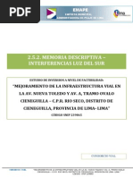 2.5.2. Memoria Descriptiva - Interferencias Luz Del Sur