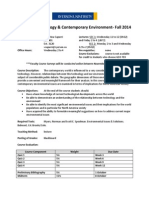 GEO 702: Technology & Contemporary Environment-Fall 2014