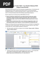 Formating Page Number - Cara Memberi Halaman PKM Dengan Format Berbeda