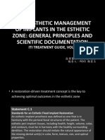 4.2 Prosthetic Management of Implants in The Esthetic Zone: General Principles and Scientific Documentation