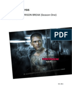 TV Show - PRISON BREAK (Season One) : Media Analysis